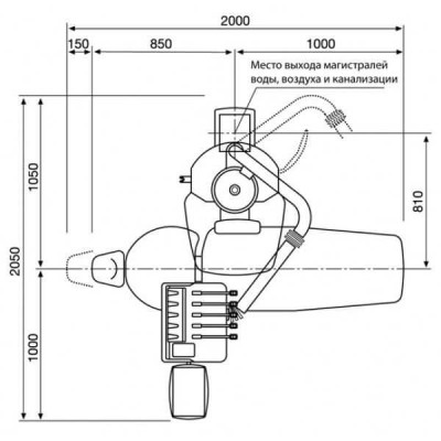 Fedesa Coral Air - стоматологическая установка с нижней/верхней подачей инструментов в базовой комплектации Fedesa Coral Air - стоматологическая установка с нижней/верхней подачей инструментов в базовой комплектации