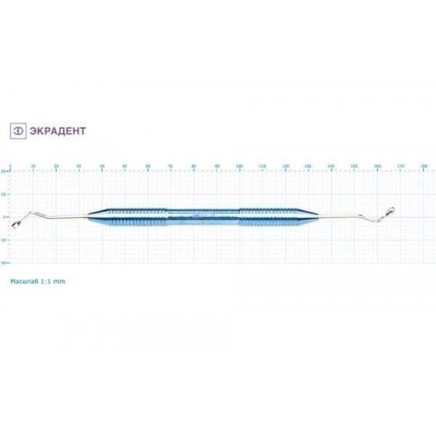 Ложка кюретажная изогнутая короткая средняя 2,8 Ложка кюретажная изогнутая короткая средняя 2,8
