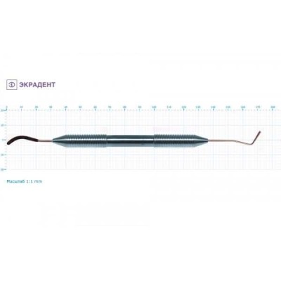 Штопфер обратноконусный - гладилка серповидная большая 1,8/2,7 Штопфер обратноконусный - гладилка серповидная большая 1,8/2,7