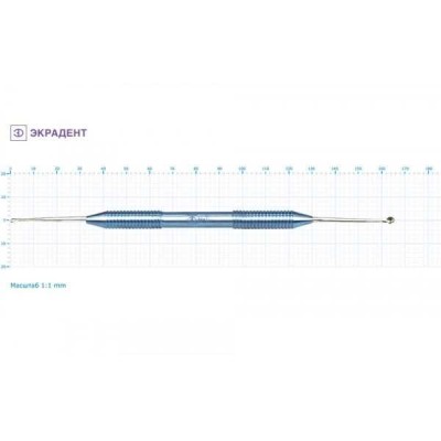 Ложка кюретажная прямая средняя 2,2/3,3 Ложка кюретажная прямая средняя 2,2/3,3