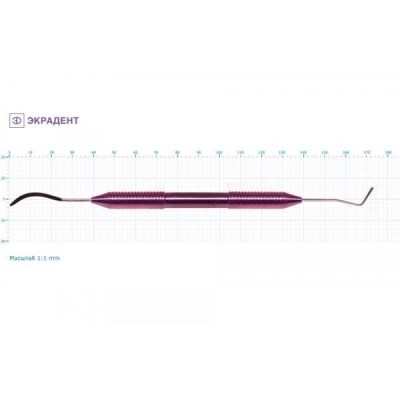 Штопфер обратноконусный - гладилка серповидная средняя 1,4/2,0 Штопфер обратноконусный - гладилка серповидная средняя 1,4/2,0