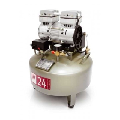 W-601A - безмасляный компрессор для одной стоматологической установки с ресивером 24 л (85 л/мин) W-601A - безмасляный компрессор для одной стоматологической установки с ресивером 24 л (85 л/мин)