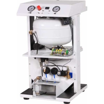 Remeza СБ4-24.OLD15СК - безмасляный компрессор для 2-x стоматологических установок, без осушителя, с кожухом, с ресивером 24 л, 135 л/мин Remeza СБ4-24.OLD15СК - безмасляный компрессор для 2-x стоматологических установок, без осушителя, с кожухом, с ресивером 24 л, 135 л/мин