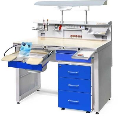 СЗТ 4.3 МАСТЕР ТЕХНО - стол зубного техника максимальной комплектации СЗТ 4.3 МАСТЕР ТЕХНО - стол зубного техника максимальной комплектации