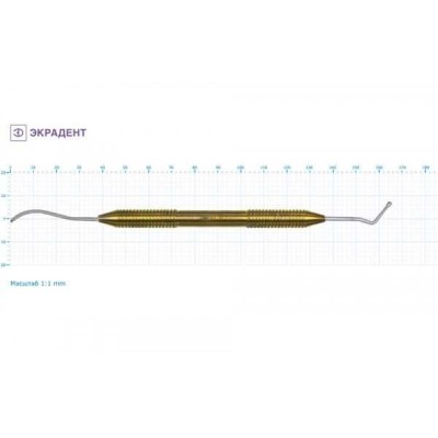 Штопфер грушевидный - гладилка серповидная малая 1,5/1,5 Штопфер грушевидный - гладилка серповидная малая 1,5/1,5