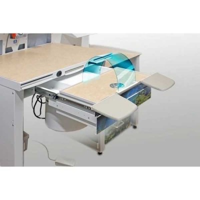 СЗТ 1.3 ЛОРЕЛЕЯ - стол зубного техника серии МАСТЕР с двухуровневой столешницей в полностью металлическом исполнении СЗТ 1.3 ЛОРЕЛЕЯ - стол зубного техника серии МАСТЕР с двухуровневой столешницей в полностью металлическом исполнении