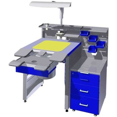 СЗТ 4.2 МАСТЕР КОМФОРТ - рабочее место зубного техника с вытяжкой, освещением, развитой системой хранения СЗТ 4.2 МАСТЕР КОМФОРТ - рабочее место зубного техника с вытяжкой, освещением, развитой системой хранения