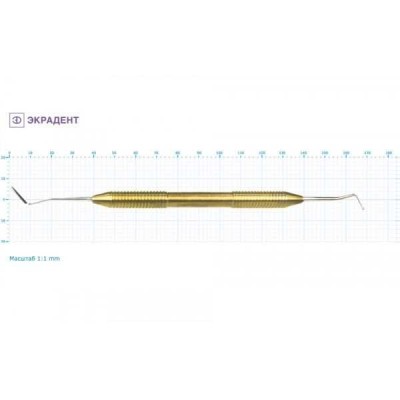 Штопфер шарообразный изогнутый - гладилка малая 1,5/1,5 Штопфер шарообразный изогнутый - гладилка малая 1,5/1,5
