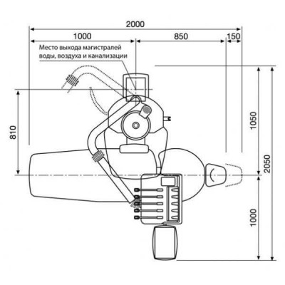 Fedesa Coral Air M1 - стоматологическая установка с нижней/верхней подачей инструментов в расширенной комплектации Fedesa Coral Air M1 - стоматологическая установка с нижней/верхней подачей инструментов в расширенной комплектации