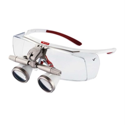 Evo - бинокулярные лупы системы Flip-up, рабочее расстояние 300-500 мм, увеличение 2.5x Evo - бинокулярные лупы системы Flip-up, рабочее расстояние 300-500 мм, увеличение 2.5x